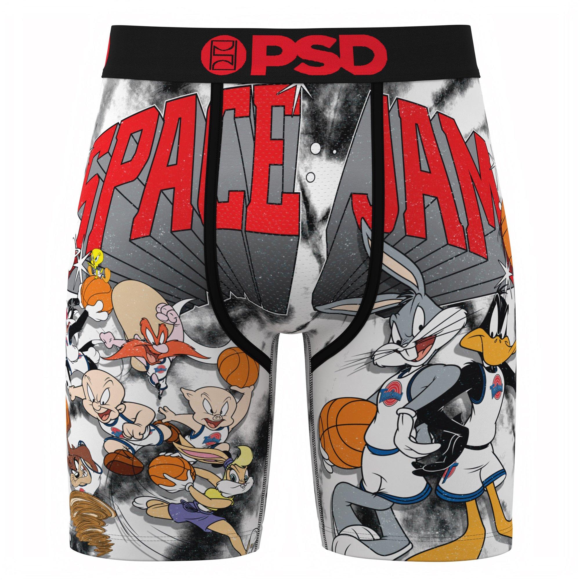 PSD Men's Retro Tune Squad Underwear - Black/White - BLACK/RED